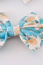 Load image into Gallery viewer, Blue aqua meadow girl piggie hair bow
