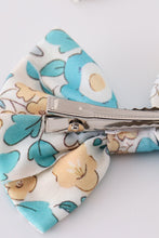 Load image into Gallery viewer, Blue aqua meadow girl piggie hair bow
