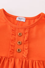 Load image into Gallery viewer, Orange ruffle girl dress
