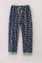 Load image into Gallery viewer, Navy nativity print mom pajamas pants

