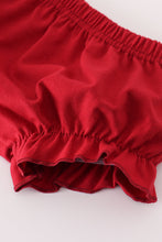 Load image into Gallery viewer, Maroon Alabama embroidery dot bloomer set
