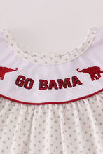 Load image into Gallery viewer, Maroon Alabama embroidery dot ruffle pants set
