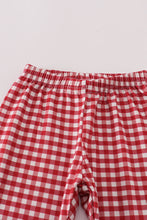 Load image into Gallery viewer, Alabama embroidery gingham pants set
