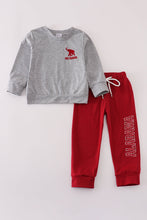Load image into Gallery viewer, Grey Alabama embroidery pants set
