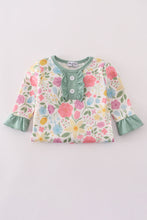 Load image into Gallery viewer, Floral print ruffle romper

