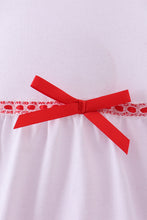 Load image into Gallery viewer, White bow ruffle bubble
