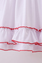 Load image into Gallery viewer, White bow ruffle gown
