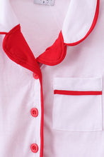 Load image into Gallery viewer, White ruffle pajamas pants set

