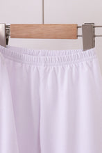 Load image into Gallery viewer, White ruffle pajamas pants set
