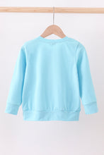 Load image into Gallery viewer, Blue snowman applique top
