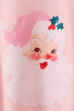 Load image into Gallery viewer, Pink santa claus print top
