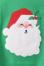 Load image into Gallery viewer, Green santa claus applique ruffle pants set
