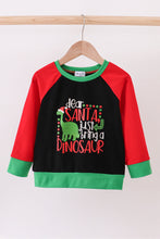 Load image into Gallery viewer, Black dinosaur print top
