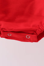 Load image into Gallery viewer, Red tree embroidery plaid bubble set
