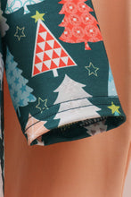 Load image into Gallery viewer, Green tree print ruffle pants set
