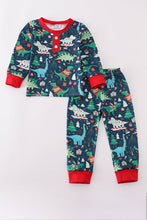 Load image into Gallery viewer, Green dinosaur print pants set
