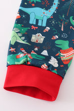 Load image into Gallery viewer, Green dinosaur print pants set
