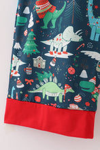 Load image into Gallery viewer, Green dinosaur print mom pajamas pants
