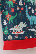 Load image into Gallery viewer, Green dinosaur print dad pajamas pants
