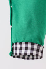 Load image into Gallery viewer, Green santa claus applique romper
