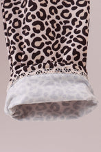 Load image into Gallery viewer, Red santa claus applique leopard ruffle pants set
