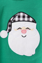 Load image into Gallery viewer, Green santa claus applique pants set
