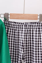Load image into Gallery viewer, Green santa claus applique pants set
