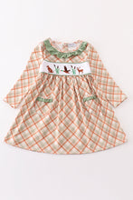 Load image into Gallery viewer, Green hunting duck embroidery girl dress
