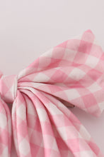 Load image into Gallery viewer, Pink gingham sailor bow
