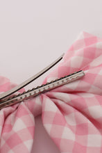 Load image into Gallery viewer, Pink gingham sailor bow
