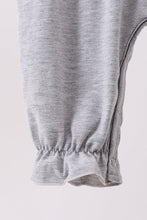 Load image into Gallery viewer, Grey reindeer applique ruffle romper
