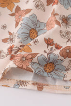 Load image into Gallery viewer, Khaki deer embroidery floral dress
