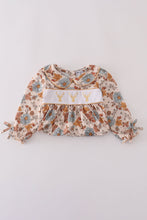 Load image into Gallery viewer, Khaki deer embroidery floral dress
