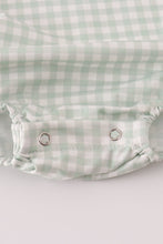 Load image into Gallery viewer, Fox embroidery gingham bubble
