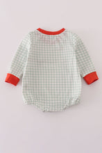 Load image into Gallery viewer, Fox embroidery gingham bubble
