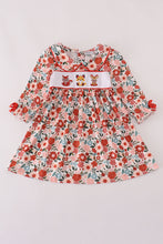 Load image into Gallery viewer, Fox embroidery floral print dress
