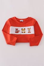 Load image into Gallery viewer, Fox embroidery gingham pants set
