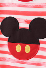 Load image into Gallery viewer, Red stripe character applique pants set

