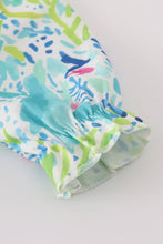 Load image into Gallery viewer, Green meadow splash ruffle bubble
