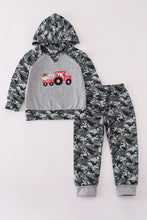 Load image into Gallery viewer, Camouflage farm tractor applique pants set
