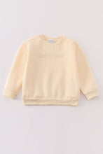 Load image into Gallery viewer, Cream god is good embroidery mom&amp;me fleece sweatshirt
