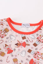Load image into Gallery viewer, Red nutcracker girl pants set
