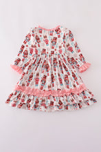 Load image into Gallery viewer, Christmas nutcracker print ruffle gown
