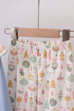 Load image into Gallery viewer, Blue nutcracker embroidery ruffle pants set
