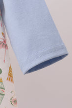 Load image into Gallery viewer, Blue nutcracker embroidery ruffle dress
