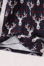 Load image into Gallery viewer, Navy deer print mom pajamas pants

