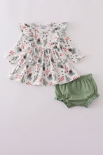 Load image into Gallery viewer, Sage ruffle bloomer set
