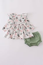 Load image into Gallery viewer, Sage ruffle bloomer set
