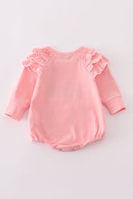 Load image into Gallery viewer, Pink believe embroidery ruffle bubble
