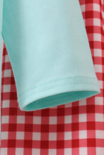 Load image into Gallery viewer, Mint gingerbread applique pants set
